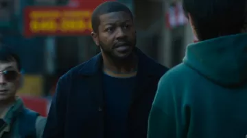 Club Monaco Wool Blend Short Coat worn by Ray Cannon (Edwin Hodge) as seen in FBI: Most Wanted (S06E20)