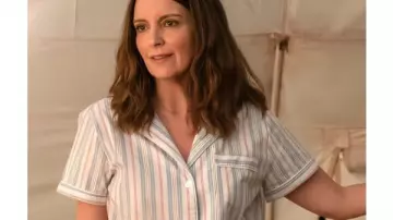 The Four Seasons Tina Fey Striped Pajamas