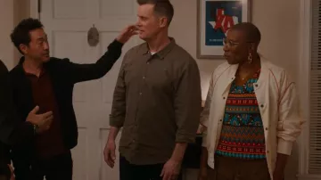 Honor the Gift Satin Bomber Jacket worn by Henrietta Wilson (Aisha Hinds) as seen in 9-1-1 (S08E09)