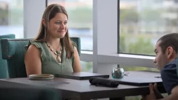 Coldwater Creek Abalone Necklace worn by Madison Marilla as seen in Love on the Spectrum (S03E02)