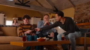 Stussy Striped Sweater worn by Christopher Diaz (Gavin McHugh) as seen in 9-1-1 (S08E12)