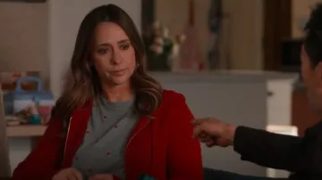 Splendid Embroidered Hearts T-Shirt worn by Maddie Buckley (Jennifer Love Hewitt) as seen in 9-1-1 (S08E12)