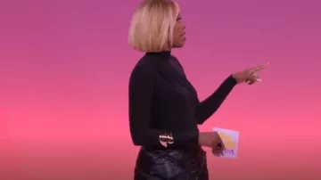 Bottega Veneta Wrap Skirt worn by Yvonne Orji as seen in Pop the Balloon LIVE (S01E02)