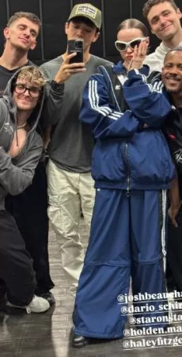 Prada Leather Lace-Up Boots worn by Dove Cameron on her Instagram Story on March 18, 2025