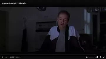 Chaqueta adidas del año 1999 más o menos de Lester Burnham (Kevin Spacey) en American Beauty
