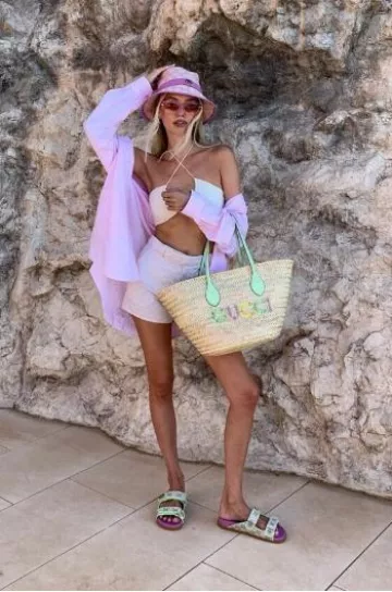 Gucci Gg Canvas Bucket Hat worn by Leonie Hanne on her Blog Post on July 22, 2024