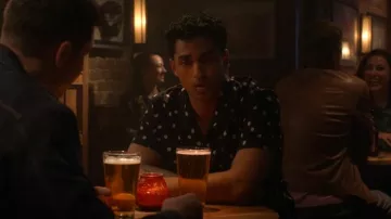 Officine Générale Eren Embroidered Dot Japanese Cotton Camp Shirt worn by Ravi Panikkar (Anirudh Pisharody) as seen in 9-1-1 (S08E14)
