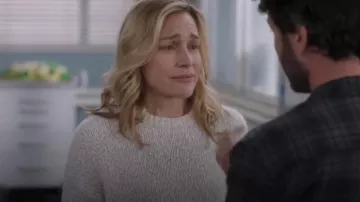 Nordstrom Marled Cotton & Wool Crewneck Sweater worn by Piper Perabo as seen in Grey's Anatomy (S21E16)