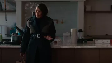 3.1 Phillip Lim Double-Face Two-Tone Trench Coat worn by Athena Grant (Angela Bassett) as seen in 9-1-1 (S08E16)