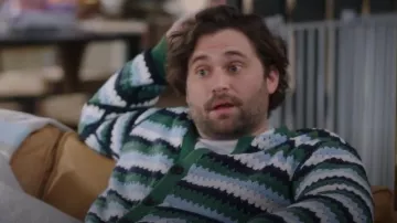 Scotch and Soda Crochet Dropped Shoulder Cardigan worn by Levi Schmitt (Jake Borelli) as seen in Grey's Anatomy (S21E17)