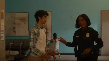 Old Navy Classic Fit Everyday Shirt worn by Graham Key (Sam Roach) as seen in 9-1-1 (S08E17)