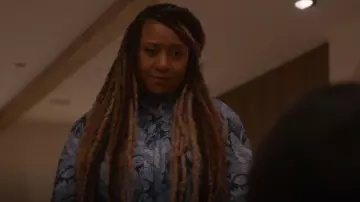 Kobi Halperin Napa Ombre Floral-Print Blouse worn by Karen Wilson (Tracie Thoms) as seen in 9-1-1 (S08E17)