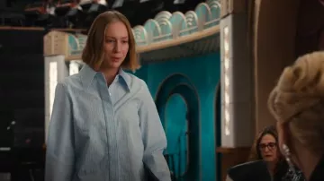 CO Striped Cotton-Poplin Shirt worn by Ava (Hannah Einbinder) as seen in Hacks (S04E05)