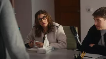 Rails Melanie Topstitched Jacket worn by Stacey (Michaela Watkins) as seen in Hacks (S04E05)