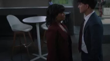 Aqua Tiered Mini Dress worn by Simone Griffith (Alexis Floyd) as seen in Grey's Anatomy (S21E17)