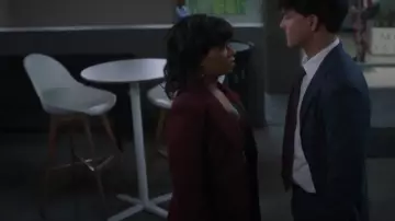 Aqua Tiered Mini Dress worn by Simone Griffith (Alexis Floyd) as seen in Grey's Anatomy (S21E17)