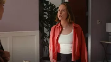 A.P.C. Sophia Shirt worn by Ava (Hannah Einbinder) as seen in Hacks (S04E06)