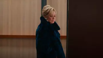 Diane Von Furstenberg Printed Faux Fur Coat worn by Deborah Vance (Jean Smart) as seen in Hacks (S04E06)