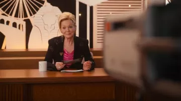 Cinq A Sept Cheyenne Heart Blazer worn by Deborah Vance (Jean Smart) as seen in Hacks (S04E06)