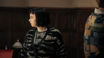 ADPT Cardigan Jacquard worn by Siena as seen in Prime Target (S01E02)