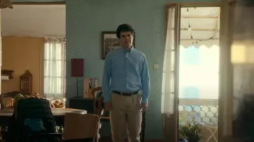 Ralph Lauren Classic Sport Shirt worn by Adam Mellor (Fra Fee) as seen in Prime Target (S01E02)