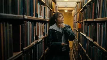 Allsaints Biker Jacket worn by Taylah Sanders (Quintessa Swindell) as seen in Prime Target (S01E03)