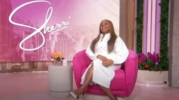 Eloquii White Denim Midi Dress worn by Sherri Shepherd as seen in Sherri on May 2, 2025