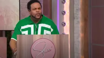 Boohoo Man Oversized Bozy Border Knit Revere Shirt worn by Jawn Murray as seen in Sherri on May 9, 2025