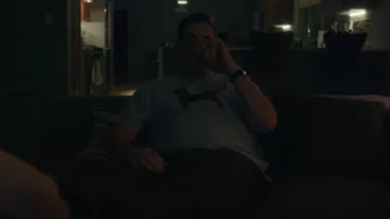 Hanes Black Dog Tee worn by Andrew 'Coop' Cooper (Jon Hamm) as seen in Your Friends & Neighbors (S01E01)