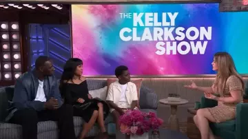 Herve Leger The Neve Skirt worn by Kerry Washington as seen in The Kelly Clarkson Show on May 6, 2025
