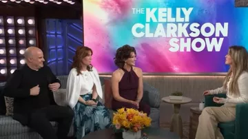 Off-White Gender Inclusive Jungle Print Maxi Skirt worn by Rhonda Halbert as seen in The Kelly Clarkson Show on May 7, 2025