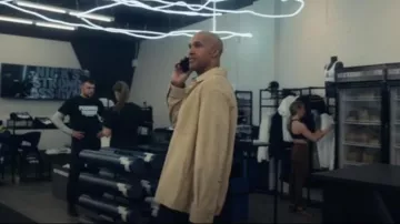 Louis Vuitton Suede Overshirt worn by Nick Brandes (Mark Tallman) as seen in Your Friends & Neighbors (S01E03)