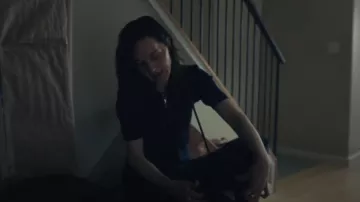 Lacoste Lace-Up T-Shirt worn by Ali Cooper (Lena Hall) as seen in Your Friends & Neighbors (S01E03)