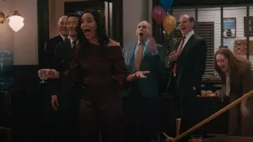 Simkhai Palladia Wide-Leg Trousers worn by Kaya Blanke (Carra Patterson) as seen in Elsbeth (S02E20)