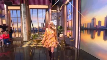 Zimmermann Balance Lantern Mini Dress worn by Busy Philipps as seen in The View on May 9, 2025