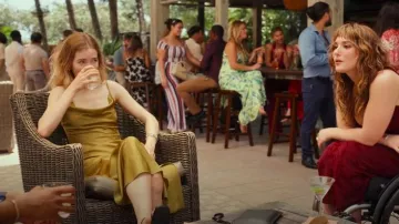 AllSaints Hadley Floral Jacquard Cowl Neck worn by Danielle Simms (Willa Fitzgerald) as seen in PULSE (S01E10)