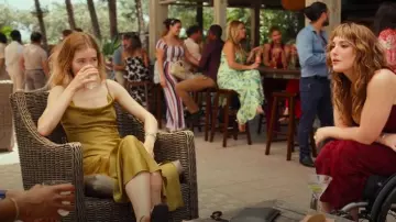 AllSaints Hadley Floral Jacquard Cowl Neck worn by Danielle Simms (Willa Fitzgerald) as seen in PULSE (S01E10)