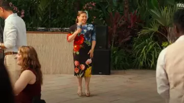Alice + Olivia Delora Dress worn by Natalie Cruz (Justina Machado) as seen in PULSE (S01E10)