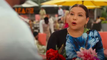 Laura Lombardi Stanza Earrings worn by Natalie Cruz (Justina Machado) as seen in PULSE (S01E10)