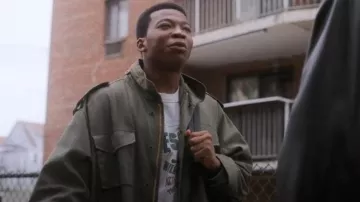 Alpha Industries M-65 Filed Jacket worn by Kanan Stark (Mekai Curtis) as seen in Power Book III: Raising Kanan (S04E01)