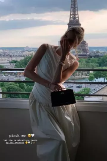 Rolex Datejust Mother of Pearl Diamond Watch worn by Leonie Hanne on her Instagram Story on May 11, 2025