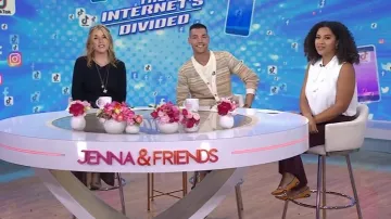 Kate Spade Gogo Taxi Flats worn by Arianna Davis as seen in Today on May 7, 2025