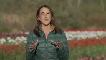 Veste en duvet Rei Co-op 650 2.0 portée par Maggie Vespa comme on le voit dans Today le 9 mai 2025