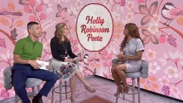Le Superbe Mini Miko Draped Sequin Shirtdress worn by Holly Robinson Peete as seen in Today with Jenna & Friends on May 9, 2025