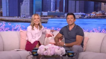 Numi The Simone Button-Up Blouse worn by Kelly Ripa as seen in LIVE with Kelly and Mark on May 9, 2025
