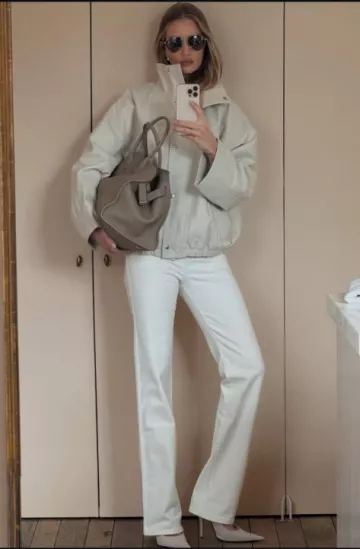 Same The High Rise Jean worn by Rosie Huntington-Whiteley on her Instagram Post on May 13, 2025