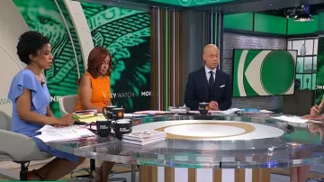 Robe Parker Shara portée par Adriana Díaz vue dans CBS Mornings le 7 mai 2025