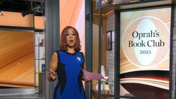 Robe Prabal Gurung Colorblock portée par Gayle King telle qu’elle a été vue dans CBS Mornings le 13 mai 2025