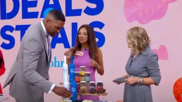 Akris Stretch Denim Midi Shirtdress worn by Tory Johnson as seen in Good Morning America on May 12, 2025