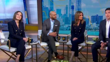 Veronica Beard Miller Dickey Jacket worn by Eva Pilgrim as seen in Good Morning America on May 12, 2025